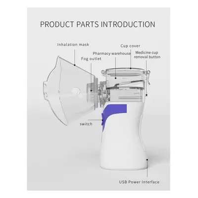 (Green) Portable Handheld Ultrasonic Inhale Nebulizer