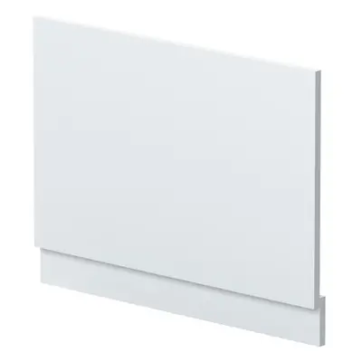 750mm Straight Reversible Bath End Panel & Plinth - Satin White