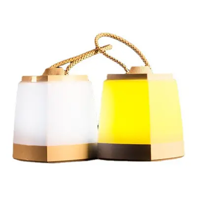 (Yellow) Creative LED Night Lights Portable Decorative Lanterns Rechargeable Lamp Night Light