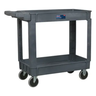 Heavy Duty Level Composite Workshop Trolley - 113kg Per Shelf - Deep Wall