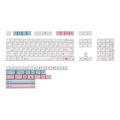 (Japanese) Keys Weather Keycap Set PBT Sublimation XDA Profile English/Japanese Custom Keycaps f