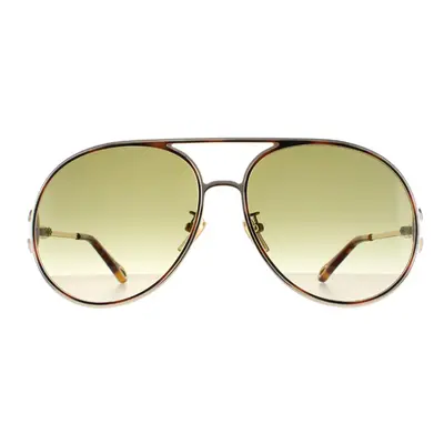 Chloe Sunglasses CH0145S Gold Blue Brown Gradient