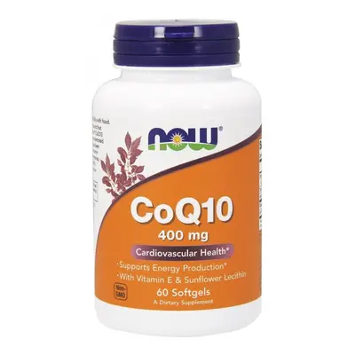 NOW Foods CoQ10 with Lecithin & Vitamin E, 400mg - softgels