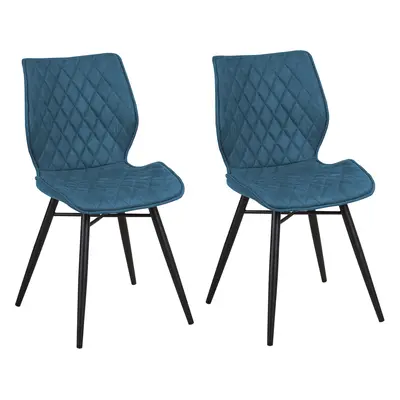 Set of Dining Chairs LISLE Sea Blue