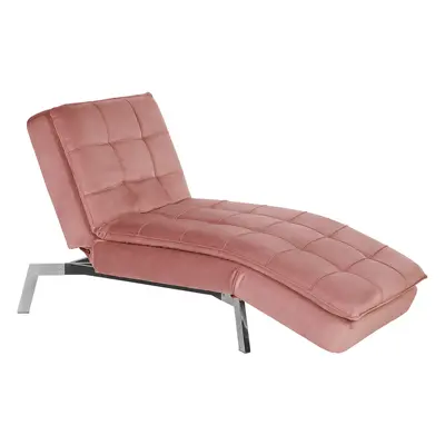 Velvet Chaise Lounge Pink LOIRET