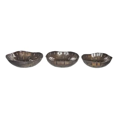 Decorative Bowl PINANG Set of Powder Coated Brass