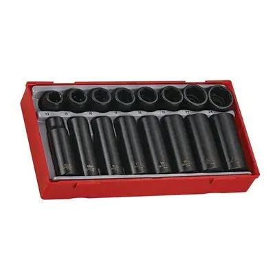 Teng TT9116 TT9116 Piece Regular/ Deep Impact Socket Set 1/2in Drive