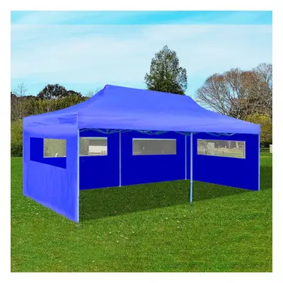 vidaXL Foldable Pop-up Party Tent 3x6m Blue Outdoor Gazebo Marquee Pavilion