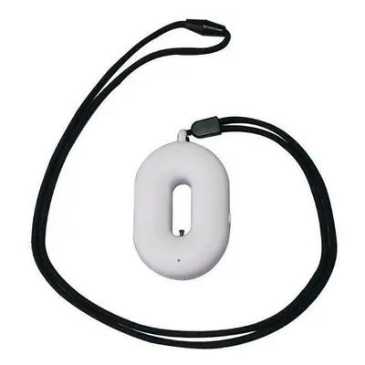 (White) Portable Air Purifier Necklace USB Rechargeable Mini Neck Hanging PM2.5