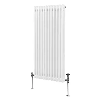 (1500mm x 562mm, White) Traditional Column Radiator Heater