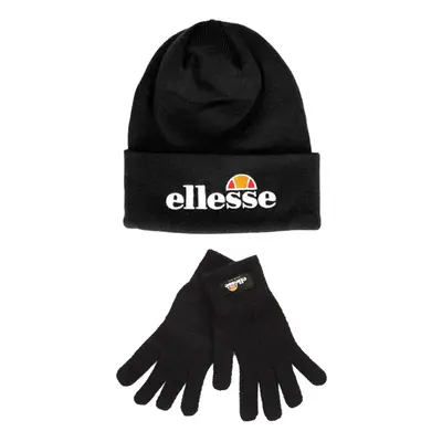 Ellesse Heritage Velly & Bubb Beanie Hat & Glove Gift Pack Set Box Black