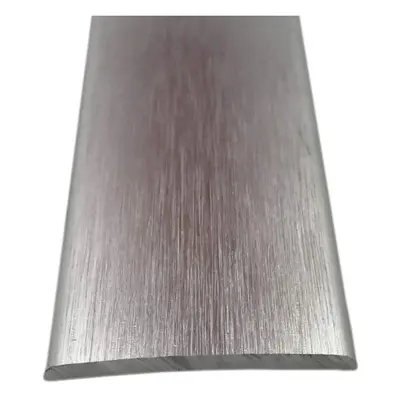 (Brushed Silver, 9ft) Prestige Floor Cover Trim Covers Laminate/Wood/LVT Stick Down Threshold