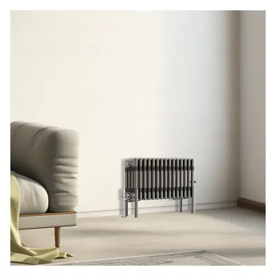 (300x695mm - Column) Traditional Cast Iron Style Radiator Raw Metal Central Heating Column