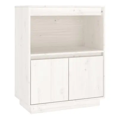 (white) vidaXL Solid Wood Pine Sideboard Storage Side Cabinet Furniture Multi Colours