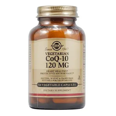 Solgar Vegetarian CoQ-10 mg Dietary Supplement 60's Vegetable Capsules Heart Health, Protection 