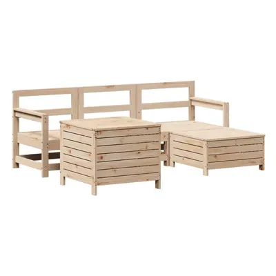 vidaXL Garden Sofa Set Piece Outdoor Sofa Set Corner Sofa Solid Wood Pine