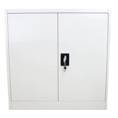 (90cm H x 90cm W x 40cm D) Metal Office Door Filing Cabinet Unit Flatpack