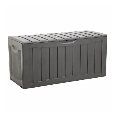 vidaXL Storage Box Black 118x53x57 cm Polypropylene Storage Chest Blanket Box