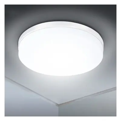 23.5CM 24W LED Ceiling Light Flat Round IP54 Modern Pendant Lamp for Home Kitchen Bathroom AC85-