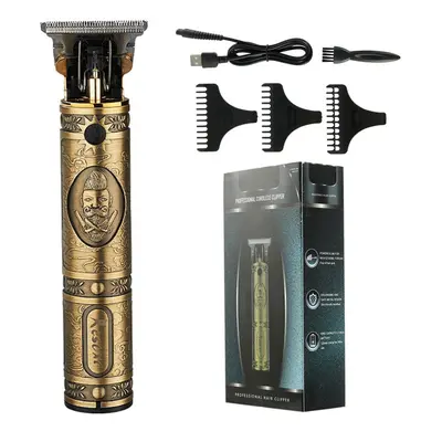 (Light Gold Man) Rechargeable Hair Clippers For Men Powerful