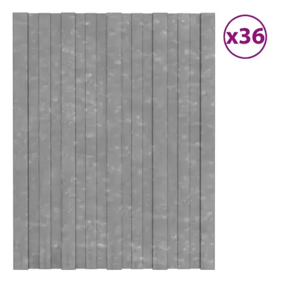 vidaXL 36x Roof Panels Galvanised Steel Silver Profile Sheet Shed Roof Panel