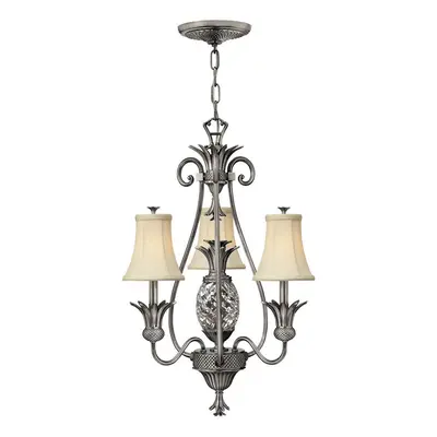 4 Bulb Chandelier LIght Polished Antique Nickel LED E14 60W