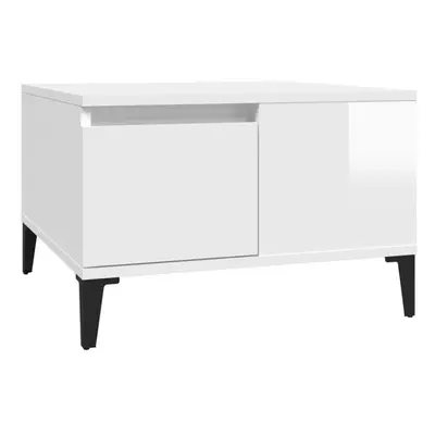 (high gloss white) vidaXL Coffee Table Dining Table Accent SIde Tea End Table Engineered Wood