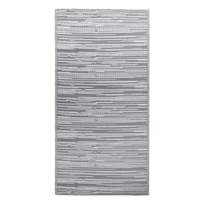 vidaXL Outdoor Carpet Grey 190x290 cm PP Rug Terrace Blanket Balcony Indoor