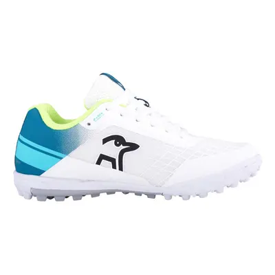 (4 UK, White/Teal) Kookaburra Childrens/Kids KC 5.0 Rubber Cricket Shoes