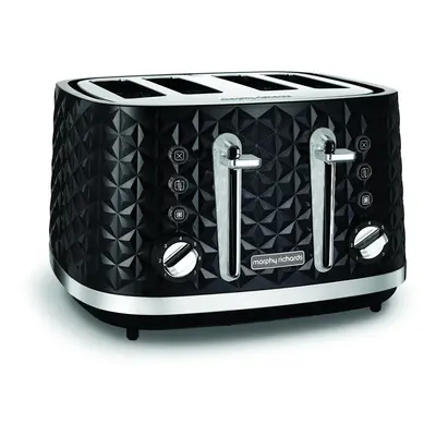 Morphy Richards Vector Slice Toaster Black Four Slice Toaster Black Toaster