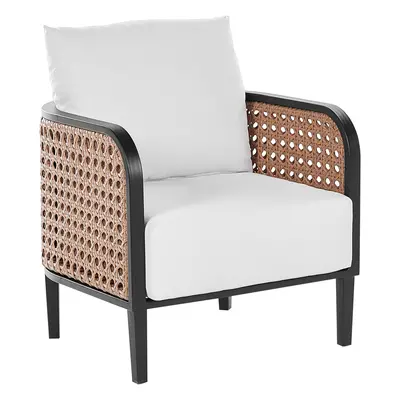 Garden Armchair MONTEFALCO Metal White