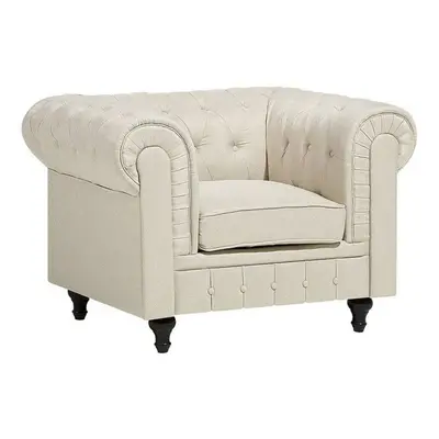 Armchair CHESTERFIELD Fabric Beige