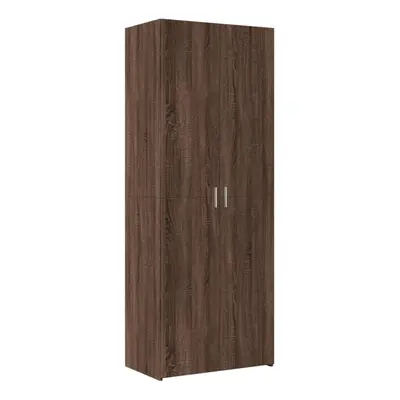 (brown oak) vidaXL Highboard Sideboard Cabinet Storage Cupboard Black Engineered Wood