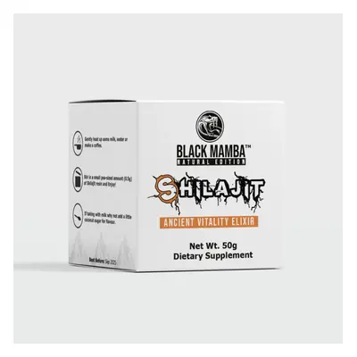 Black Mamba Pure Shilajit Resin 50g Ancient Vitality Elixir