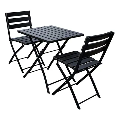 Solback Black Bistro Set