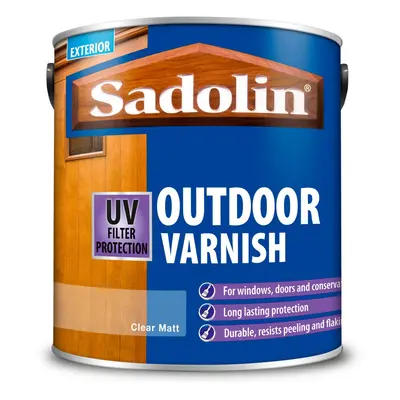 (Matt Clear, 2.5 L) Sadolin Outdoor Varnish