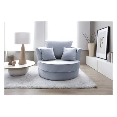 (Silver Blue) Chicago Swivel Chair