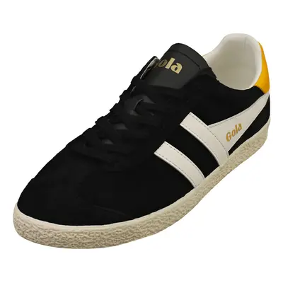 (6) Gola Medallist Womens Casual Trainers in Black Off White