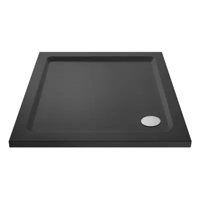 1000mm Premium Square Shower Tray - Slate Grey