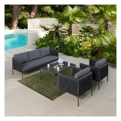 (Lounge Set) Serena Grey Garden Furniture Set