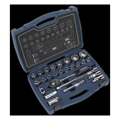 Socket Set 26pc 1/2"Sq Drive 6pt WallDrive® Metric