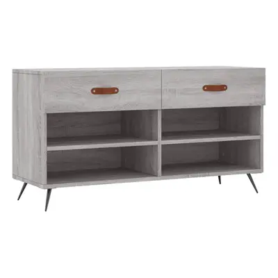 (grey sonoma) vidaXL Shoe Bench Shoe Shelf Hallway Shoe Storage Cabinet Engineered Wood