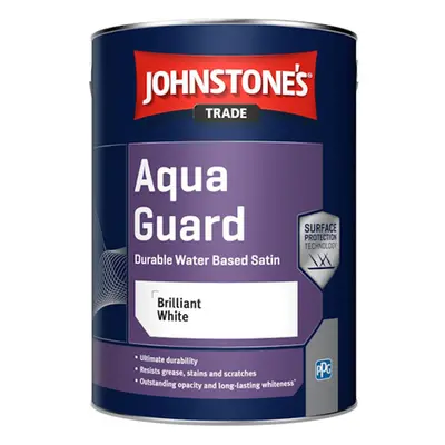 Johnstones Trade Aqua Guard Water Based Satin Paint 2.5l Brilliant White