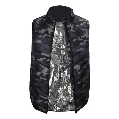 (Camouflages, M) Electric Heated Waistcoat Zone Heating Jacket USB Warm Up Cloth Winter Body War