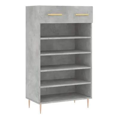 (concrete grey) vidaXL Shoe Cabinet Shoe Cupboard Shoe Rack Shoe Shelf White Engineered Wood