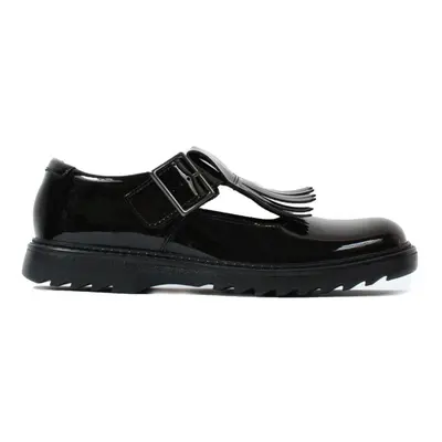 (7.5 (Children's)) Asher Verve Youth Black Patent Leather Girls T Bar School Shoes