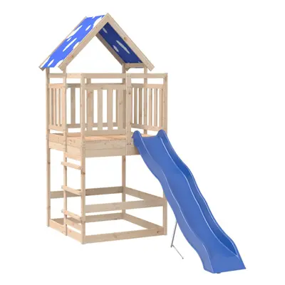 vidaXL Outdoor Playset Garden Playhouse Playground Equipment Solid Wood Pine