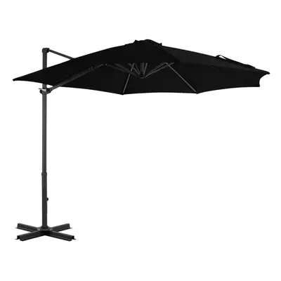 Cantilever Umbrella with Aluminium Pole Black cm