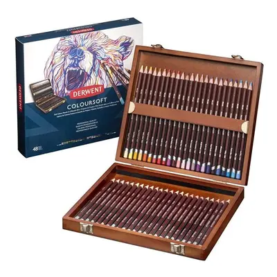 Derwent2301660 Coloursoft Colouring Pencils, Set of in Wooden Gift Box, Professional Quality, Mu