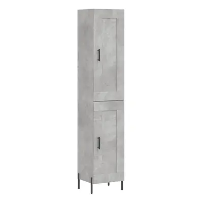 (concrete grey, wood door) vidaXL Highboard Sideboard Tall Storage Cabinet Side Cabinet Engineer